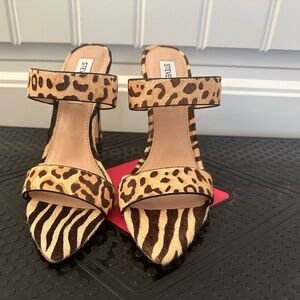 Steve Madden “Chic-A” Animal Print Sandals